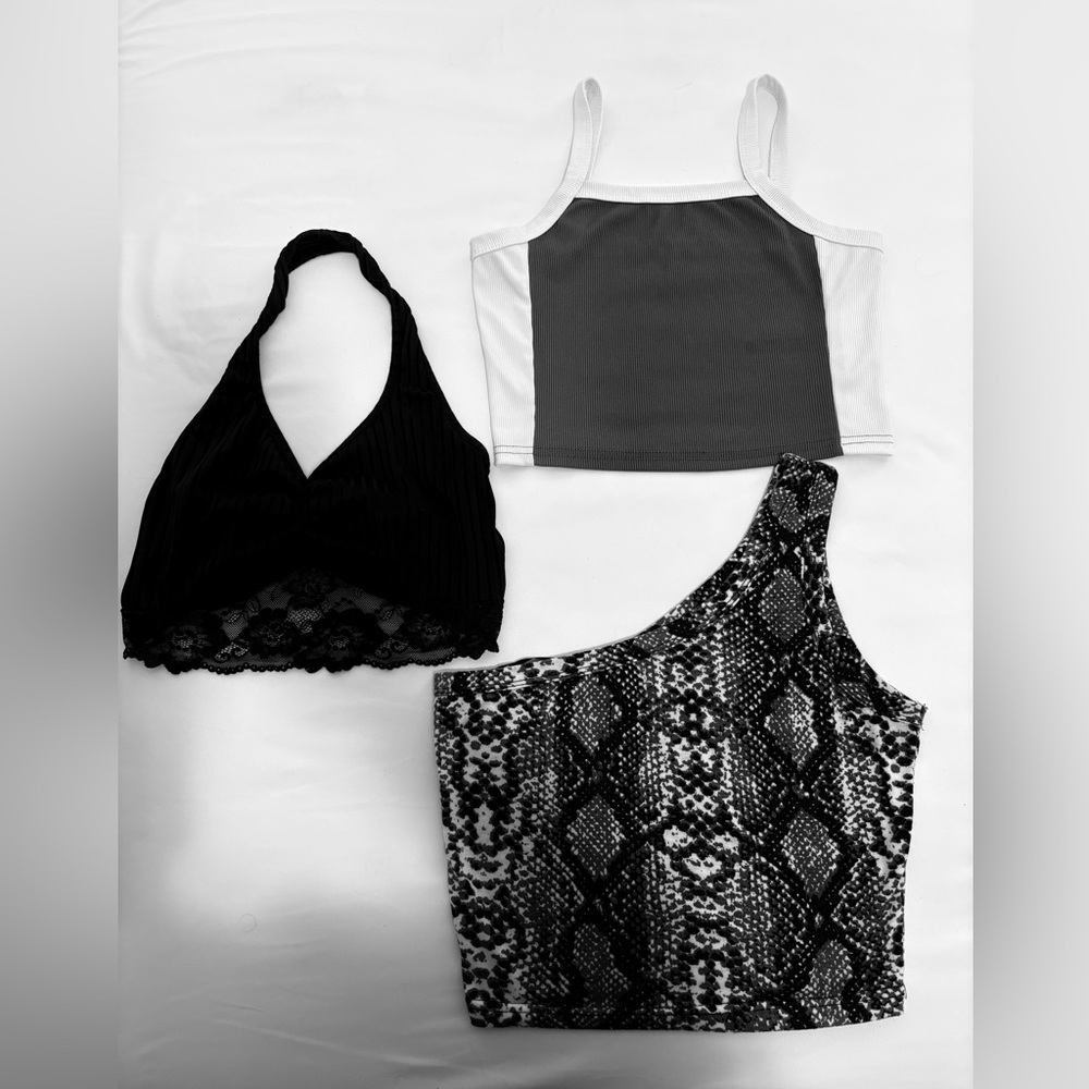 SHEIN Crop Tops Size S/XS 3pc